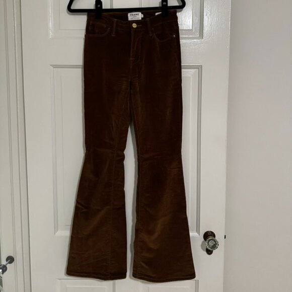 FRAME Le High Cotton-blend corduroy flared pants - Picture 3 of 5
